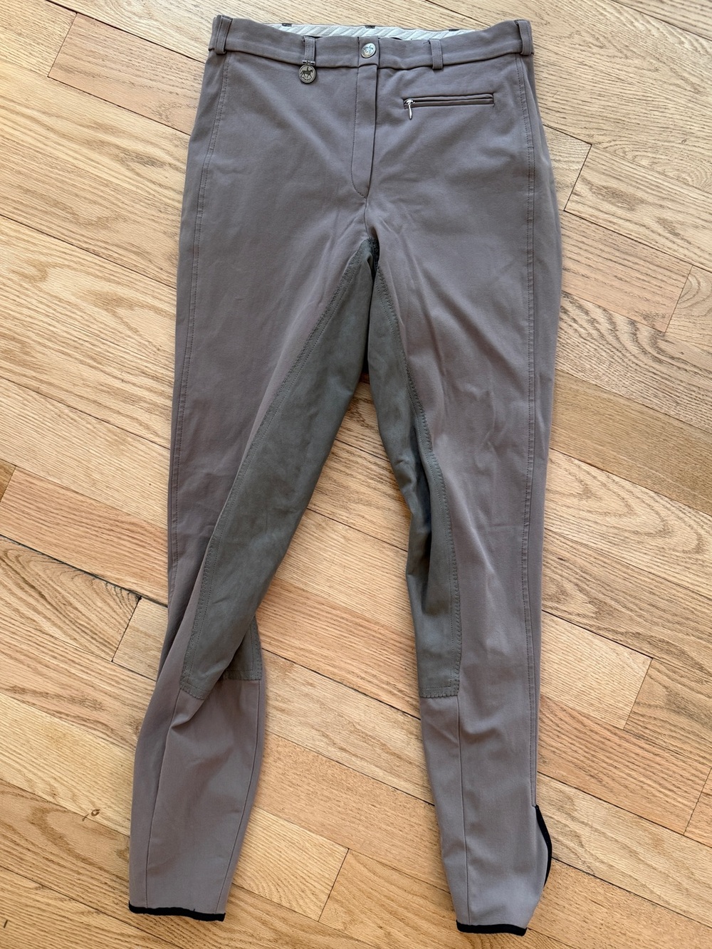 Pikeur Taupe/Gray Breeches with Suede Size 84